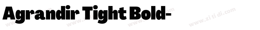 Agrandir Tight Bold字体转换 Agrandir Tight Bold字体转换
